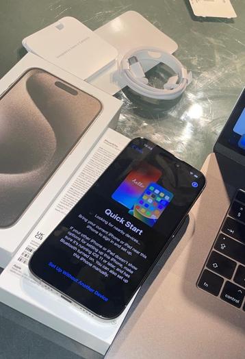 Iphone 15 pro | Wit titanium | Incl doos beschikbaar voor biedingen