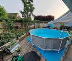 Intex Prism Frame zwembad, 3.7 meter|Overcompleet | LEKVRIJ, Tuin en Terras, Zwembad-toebehoren, Ophalen of Verzenden, Zo goed als nieuw