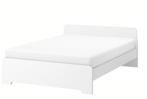 IKEA Askvoll Bed 140x200,  Songesand Bedlades en lattenbodem, Huis en Inrichting, Slaapkamer | Bedden, Ophalen, Gebruikt, Wit