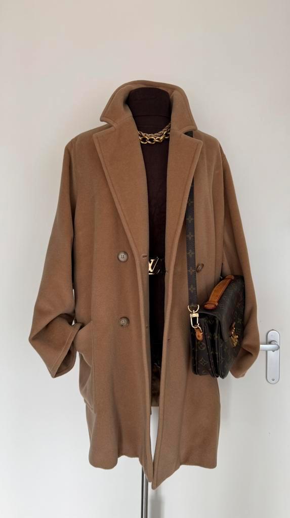 Max Mara eerste lijn iconische wollen camel coat maat 42, Kleding | Dames, Jassen | Zomer, Verzenden