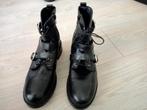 Dames zwarte leer boots, Schoenen met lage hakken, Zwart, Nieuw, Ophalen of Verzenden