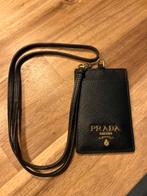 Echte Prada pasjeshouder zwart leer, Sieraden, Tassen en Uiterlijk, Portemonnees, Overige merken, Zwart, Ophalen of Verzenden