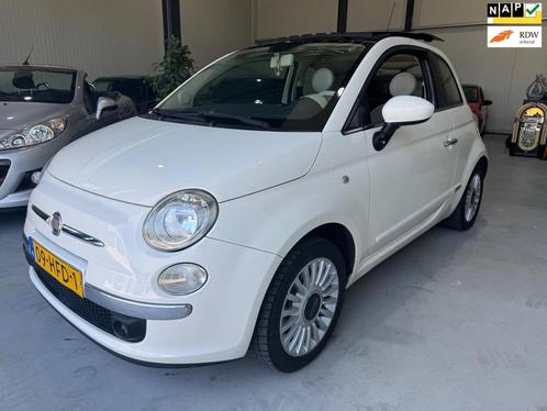 Fiat 500 1.2 Lounge Panorama dak airco nette auto! nap!, Auto's, Fiat, Bedrijf, Te koop, ABS, Airbags, Airconditioning, Centrale vergrendeling