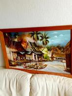 olieverf retro schilderij  Azie   ivm kleiner wonen pa, Antiek en Kunst, Ophalen