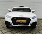 Audi TT'RS 12v zwart - RC – Leder zit – Rubberband Bleu, Ophalen of Verzenden, Nieuw