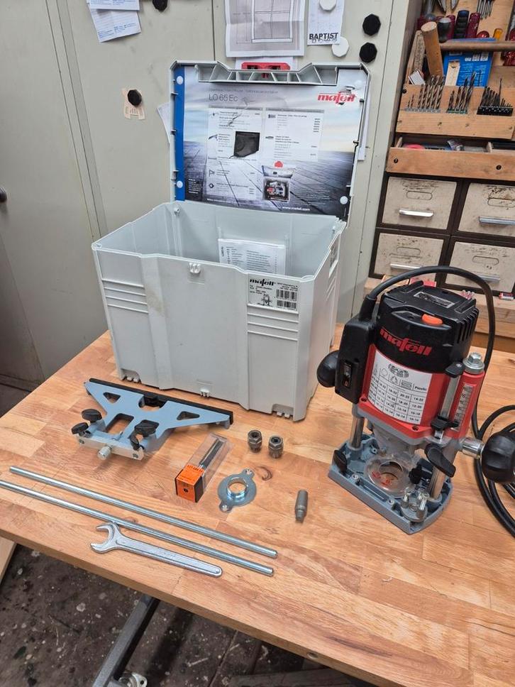 Mafell LO 65 Ec bovenfrees freesmachine, Doe-het-zelf en Verbouw, Gereedschap | Freesmachines, Zo goed als nieuw, Elektrisch, Bovenfrees