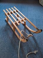 Houten slee, Ophalen, Gebruikt, Hout