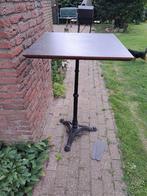Staantafel met een ijzer poot, Tuin en Terras, Tuintafels, Ophalen of Verzenden, Zo goed als nieuw, Rond, Metaal