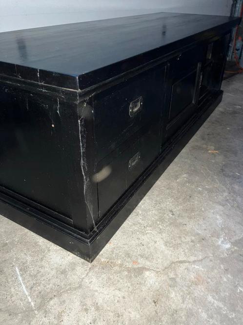 Koloniaal donker TV Dressoir met Opbergruimte - Gebruikt, Antiek en Kunst, Antiek | Meubels | Kasten, Ophalen