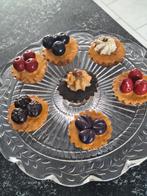 te koop ronde glazen schaal met sier fruit, Schaal, Rond, Ophalen of Verzenden, Glas