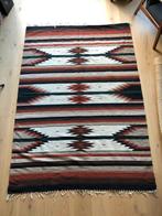 Handgemaakt Zapotec tapijt / groot wollen vloerkleed, 200 cm of meer, Zo goed als nieuw, Rood, 50 tot 100 cm