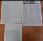 Diverse oorlogskranten 1940-1945 De Ploeg The Daily World Ne, Ophalen of Verzenden, Gelezen, Algemeen