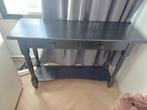 Sidetable zwart hout, Huis en Inrichting, Ophalen, 100 tot 150 cm, Zo goed als nieuw, 25 tot 50 cm