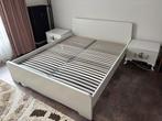 Ikea ASKVOLL Bed 160 x 200, Huis en Inrichting, Ophalen, Gebruikt, Wit, Tweepersoons