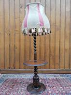 Vintage houten staanlamp, Huis en Inrichting, Lampen | Vloerlampen, Ophalen, Gebruikt, Hout, Minder dan 100 cm