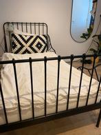 IKEA meegroeibed / eenpersoonsbed - zwart met matras, Huis en Inrichting, Verstelbaar, 90 cm, Eenpersoons, Zwart
