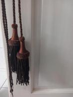 Vintage embrasse  / gordijnkoord bruin, Huis en Inrichting, Ophalen of Verzenden, Bruin, Minder dan 100 cm