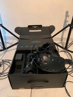 HTC Vive VR set inclusief Deluxe Audio Strap, Spelcomputers en Games, Virtual Reality, Ophalen, Gebruikt, VR-bril, Pc