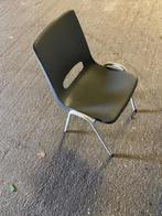 8 kantine stoelen en grote kantine/kantoor/werktafel 200x100, Ophalen, Gebruikt, Bruin, Vijf, Zes of meer stoelen