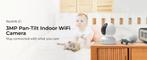 REOLINK 2K Indoor Beveiligingscamera E1, Plug-in 2.4G, Ophalen of Verzenden, Refurbished, Binnencamera