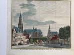 Arnhem, Grote markt met gebouwen, Philips, 1741, Antiek en Kunst, Kunst | Etsen en Gravures, Verzenden