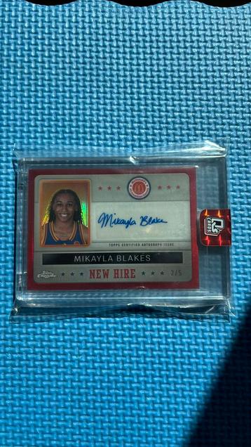 Topps Mc Donald’s Mikayla Blakes auto 2/5  beschikbaar voor biedingen