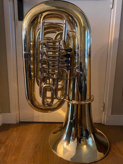 Te Koop: Bastuba C Rudolf Meinl, Muziek en Instrumenten, Blaasinstrumenten | Tuba's, Zo goed als nieuw, Ophalen of Verzenden