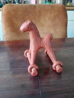 Antieke vintage terracotta paardje, Antiek en Kunst, Ophalen of Verzenden