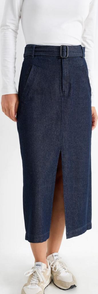 Denim kokerrok beschikbaar voor biedingen