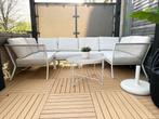 Tuinset modulaire loungset tuinbank crème beige IKEA Segeron, 6 zitplaatsen, Bank, Zo goed als nieuw, Loungeset