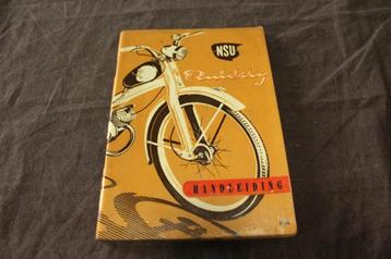 NSU Quickly 1956 bromfiets handleiding instructie boekje beschikbaar voor biedingen