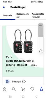 Koffersloten, Ophalen of Verzenden, Zo goed als nieuw