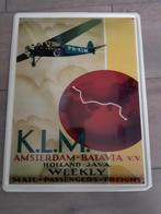 Blikken bord KLM Batavia, Reclamebord, Gebruikt, Ophalen of Verzenden