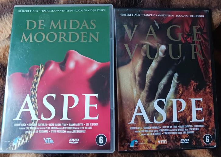 Aspe DVD's De Midas Moorden & Vage Vuur, Cd's en Dvd's, Dvd's | Tv en Series, Zo goed als nieuw, Drama, Vanaf 12 jaar, Ophalen of Verzenden