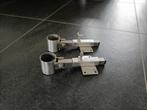 AANBIEDING 2x scharnierbare steekstok houders tot 45mm., Watersport en Boten, Ophalen of Verzenden, Nieuw, Werphengel