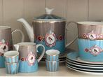 Pip Studio servies Love Birds blauw khaki borden theepot etc, Verzenden, Overige typen, Zo goed als nieuw, Overige stijlen