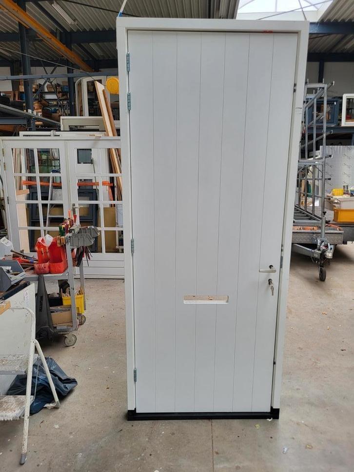 hardhouten kozijn + dichte deur 56 mm driepu kunststof onder, Doe-het-zelf en Verbouw, Kozijnen en Schuifpuien, Nieuw, Deurkozijn