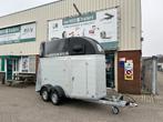 HUREN aluminium paardentrailer 1-paards 2-paards ponytrailer, Ophalen, Zo goed als nieuw, Aluminium, 1½-paards trailer