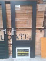 hardhouten achterdeur 85,5x201,5 en 87,5x201,5 cm, schuurdeu, Ophalen, Gebruikt, Rvs