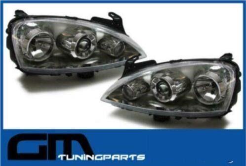 # Xenon look koplampen opel corsa c # MET STELMOTOR, Auto-onderdelen, Verlichting, Opel, Nieuw, Ophalen of Verzenden