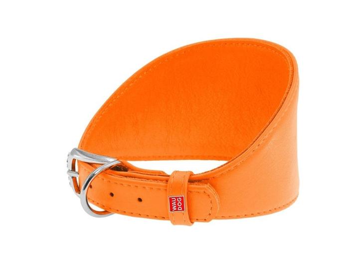 WAUDOG Glamour Halsband Windhond Oranje Nek 29-35 cm KXXXJE!, Dieren en Toebehoren, Hondenhalsbanden en Penningen, Nieuw, Handgemaakt