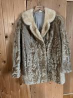 Retro Bontjas 2 kleuren - Uitstekende staat, Kleding | Dames, Ophalen of Verzenden, Zo goed als nieuw, Maat 42/44 (L), Beige