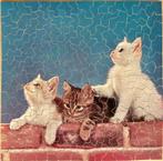Mooie complete oude houten puzzel Ans Kleinhout -Drie Poezen, Antiek en Kunst, Antiek | Speelgoed, Ophalen of Verzenden