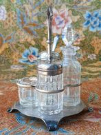 Mooie antieke Engelse Walker & Hall condimentset 15 cm. 1900, Ophalen of Verzenden