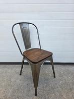 8 x Industriële cafestoelen Tolix cafe bistro stoelen horeca, Huis en Inrichting, Ophalen of Verzenden, Zo goed als nieuw, Zwart