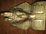Koperen of messing toetanchamon Egyptisch beeldje, Verzamelen, Beelden en Beeldjes, Ophalen, Zo goed als nieuw, Dier