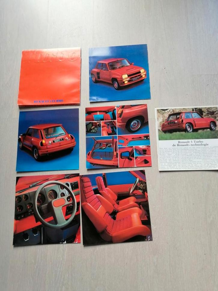 Folder renault 5 turbo en diverse renault 5 folders, Boeken, Auto's | Boeken, Zo goed als nieuw, Renault, Ophalen of Verzenden