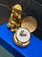 Zakhorloge curiosa goud landkaart vintage set antiek horloge, Ophalen of Verzenden