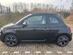 Fiat 500c 1.0 hybrid sport airco-navi-carplay, Auto's, Fiat, 40 €/maand, 4 stoelen, Leder en Stof, Zwart