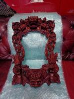 Balinese houtsnijwerk Barong Naga lijst, Antiek en Kunst, Ophalen of Verzenden